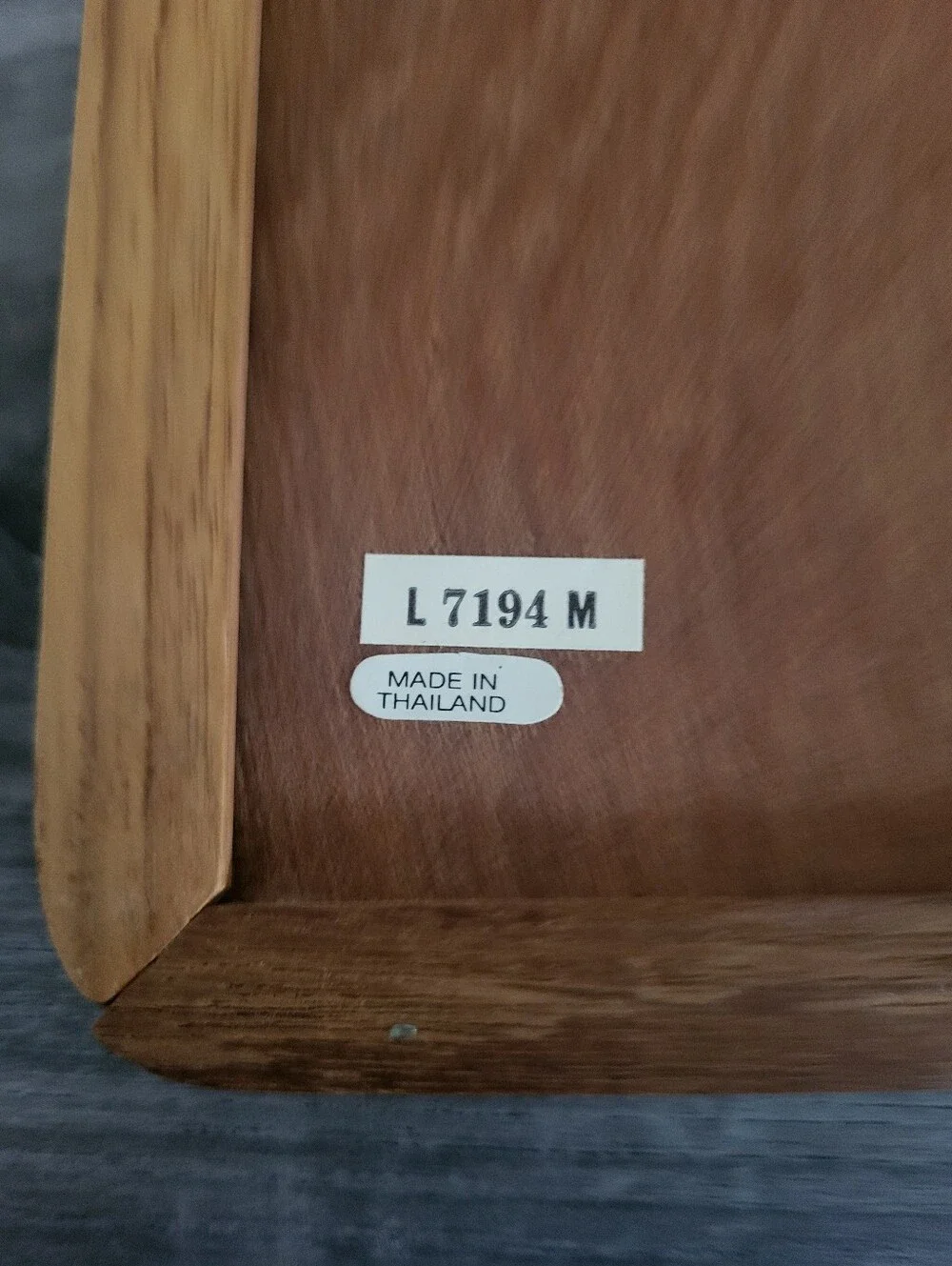 Vintage Teak Wood Picture Frame 8x10